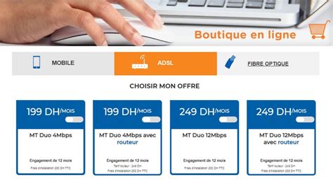 maroc telecom abonnement internet